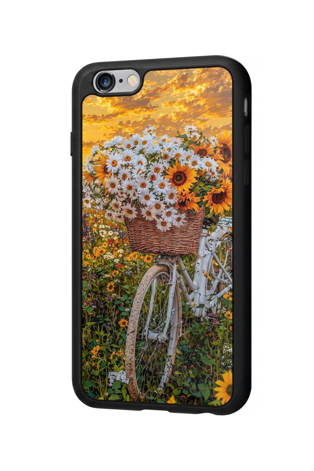 iPhone 6s Plus Uyumlu Cicek Tasarımlı Glossy Premium Kılıf