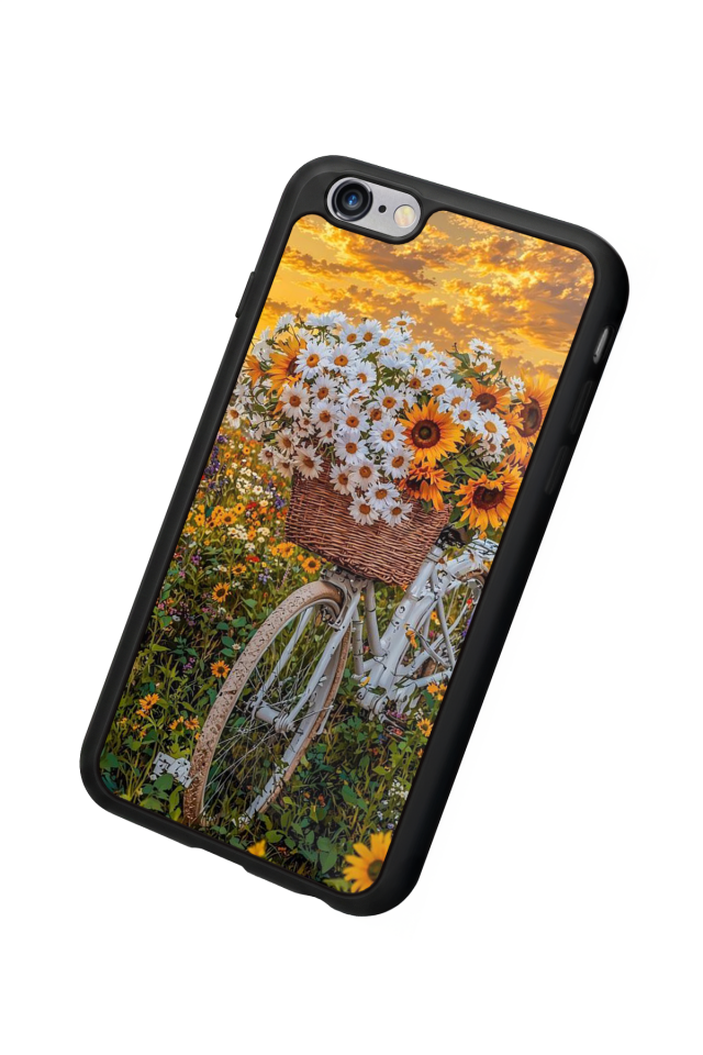 iPhone 6s Plus Uyumlu Cicek Tasarımlı Glossy Premium Kılıf