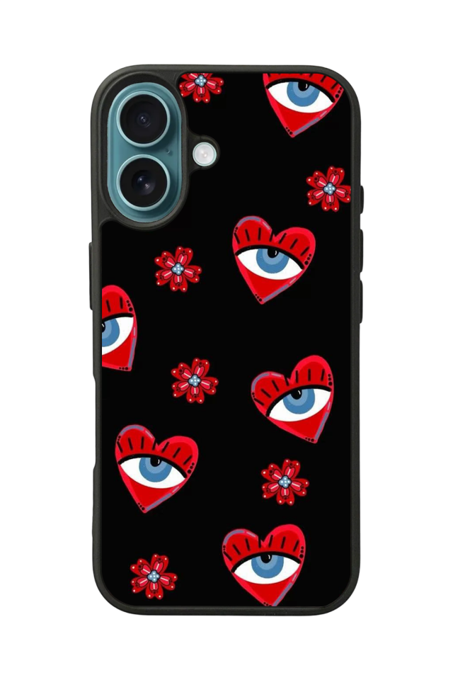 iPhone 16 Plus Uyumlu Göz Tasarımlı Glossy Premium Kılıf
