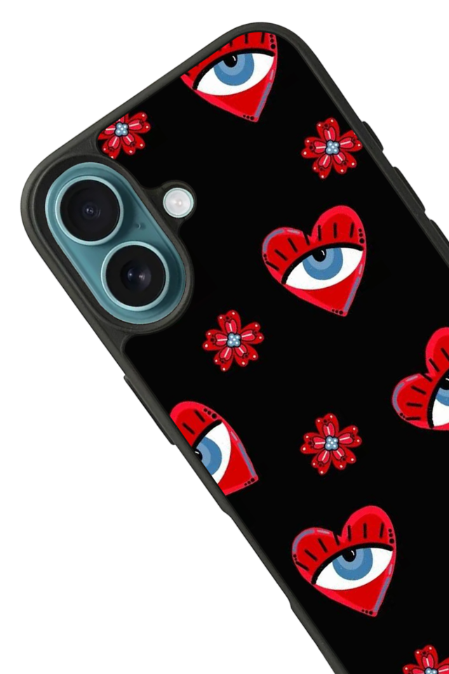 iPhone 16 Plus Uyumlu Göz Tasarımlı Glossy Premium Kılıf