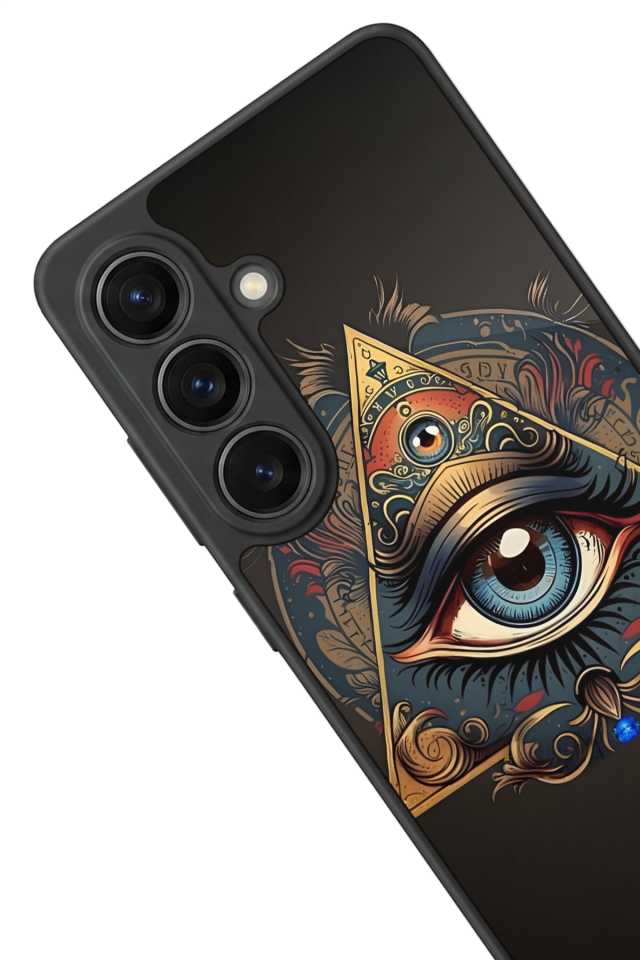 Samsung Galaxy S26 Uyumlu Göz Tasarımlı Glossy Premium Kılıf