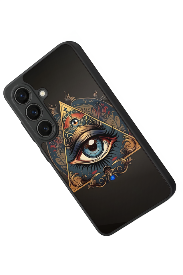 Samsung Galaxy S26 Uyumlu Göz Tasarımlı Glossy Premium Kılıf