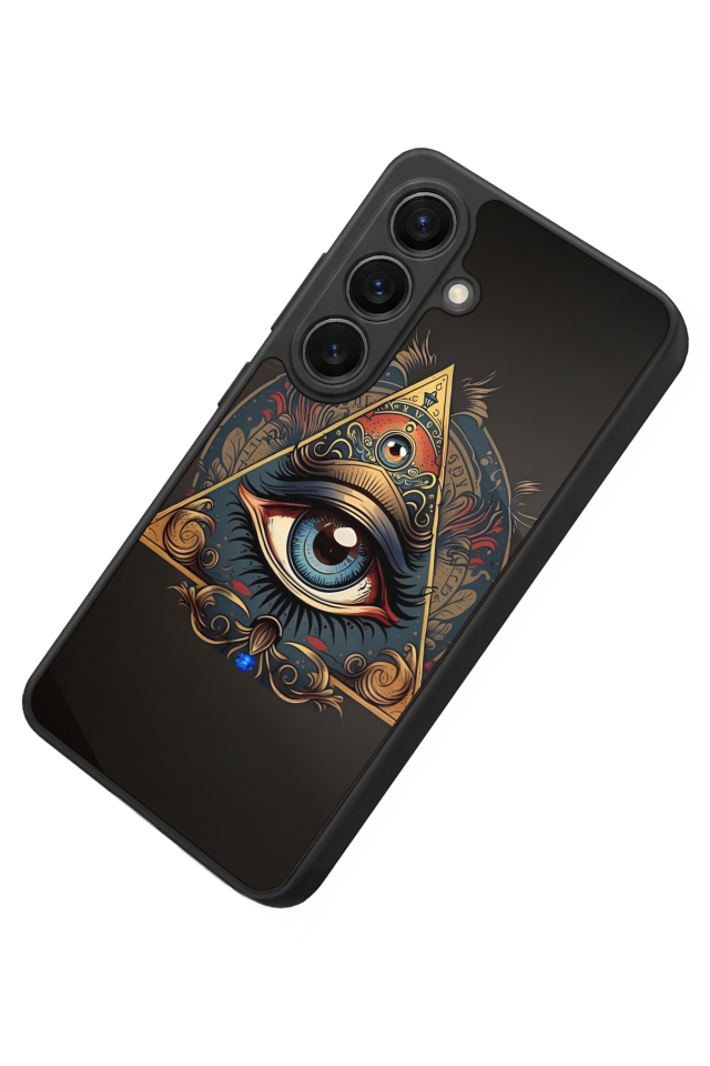 Samsung Galaxy S26 Uyumlu Göz Tasarımlı Glossy Premium Kılıf