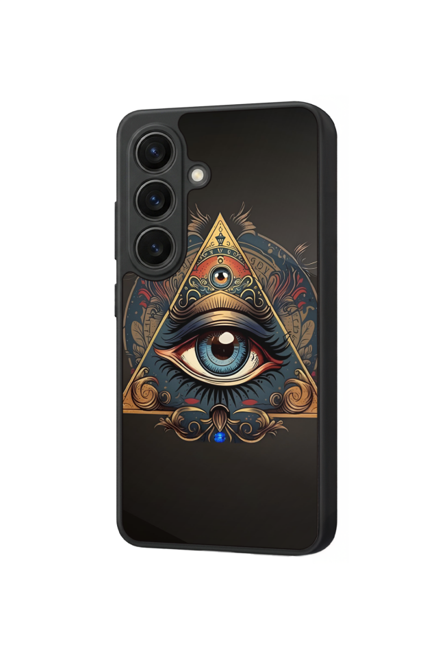 Samsung Galaxy S26 Uyumlu Göz Tasarımlı Glossy Premium Kılıf