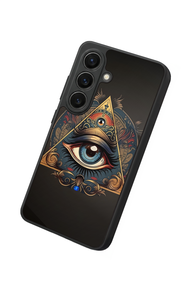 Samsung Galaxy S26 Uyumlu Göz Tasarımlı Glossy Premium Kılıf