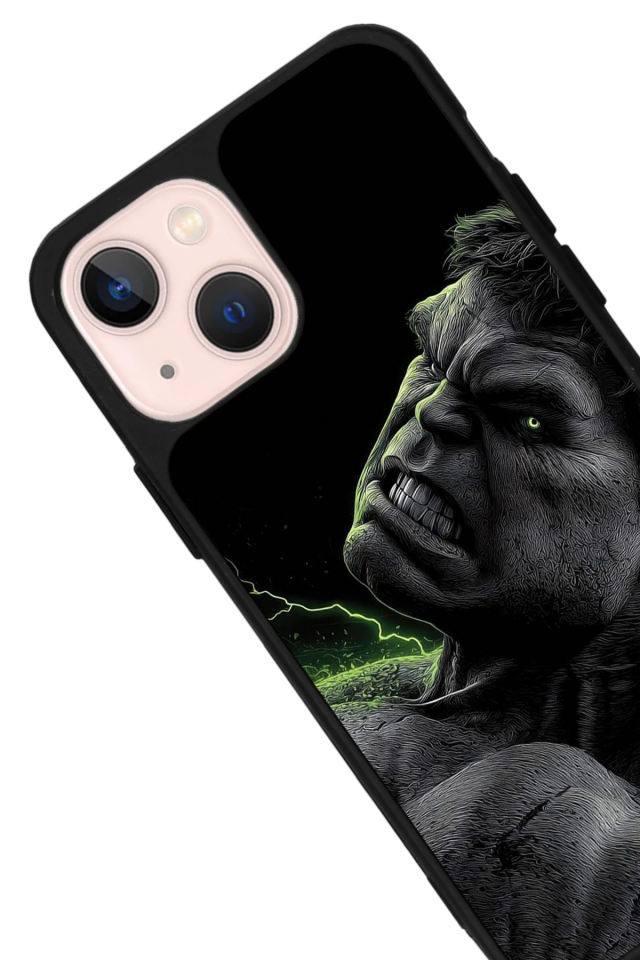 iPhone 14 Plus Uyumlu Hulk Tasarımlı Glossy Premium Kılıf