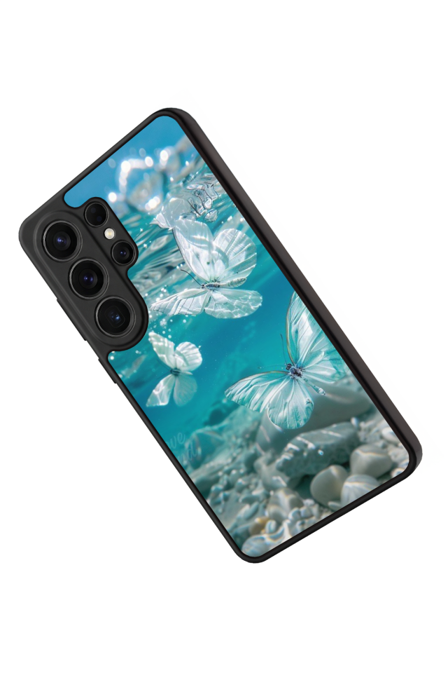 Samsung Galaxy S26 Ultra Uyumlu Kelebek Tasarımlı Glossy Premium Kılıf