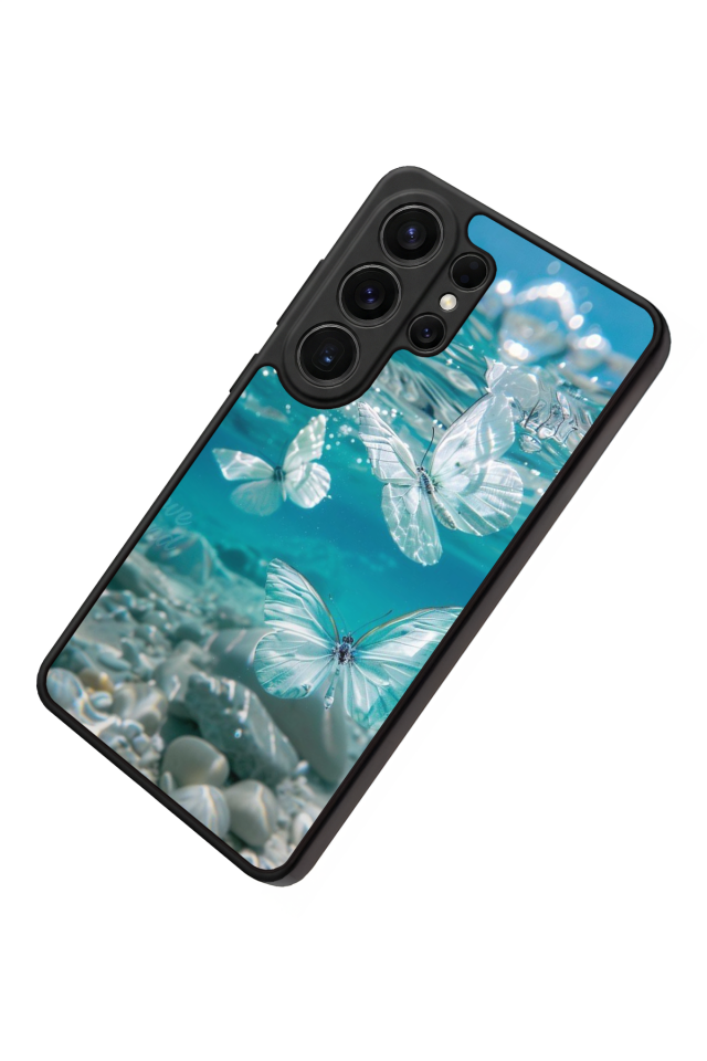 Samsung Galaxy S26 Ultra Uyumlu Kelebek Tasarımlı Glossy Premium Kılıf