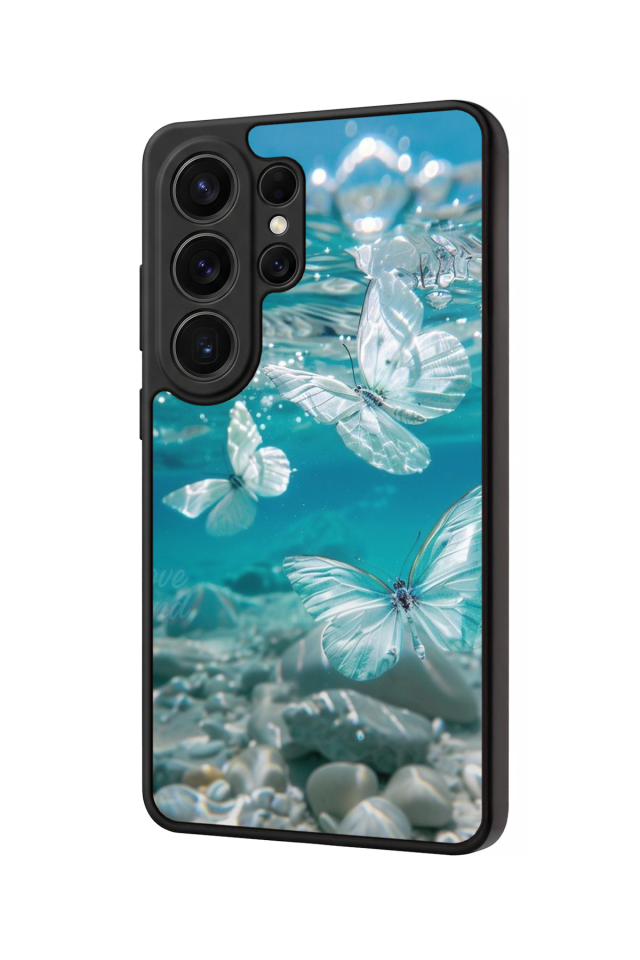 Samsung Galaxy S26 Ultra Uyumlu Kelebek Tasarımlı Glossy Premium Kılıf