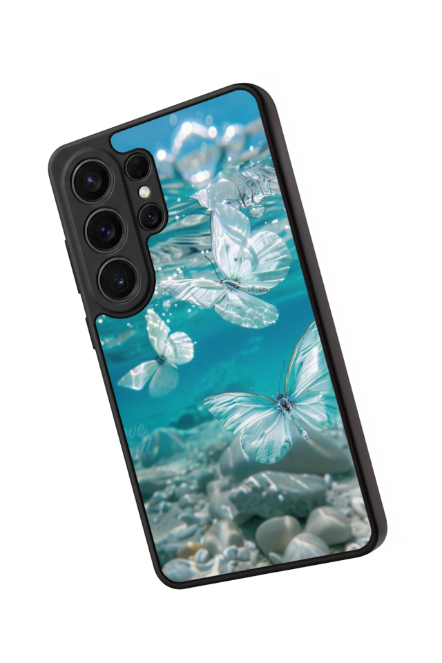 Samsung Galaxy S26 Ultra Uyumlu Kelebek Tasarımlı Glossy Premium Kılıf