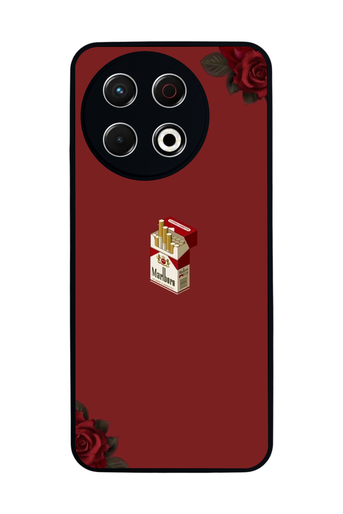 Tecno Spark 30 Pro Uyumlu Kirmizi Tasarımlı Glossy Premium Kılıf