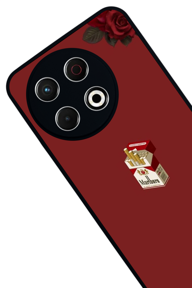 Tecno Spark 30 Pro Uyumlu Kirmizi Tasarımlı Glossy Premium Kılıf