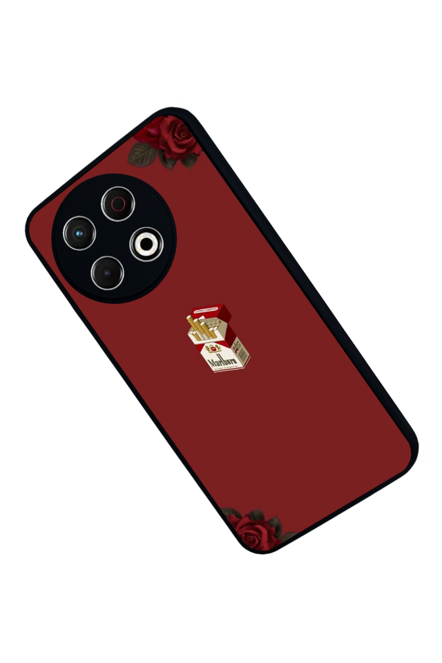 Tecno Spark 30 Pro Uyumlu Kirmizi Tasarımlı Glossy Premium Kılıf