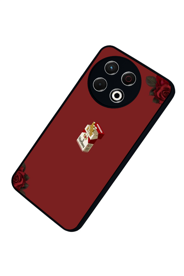 Tecno Spark 30 Pro Uyumlu Kirmizi Tasarımlı Glossy Premium Kılıf