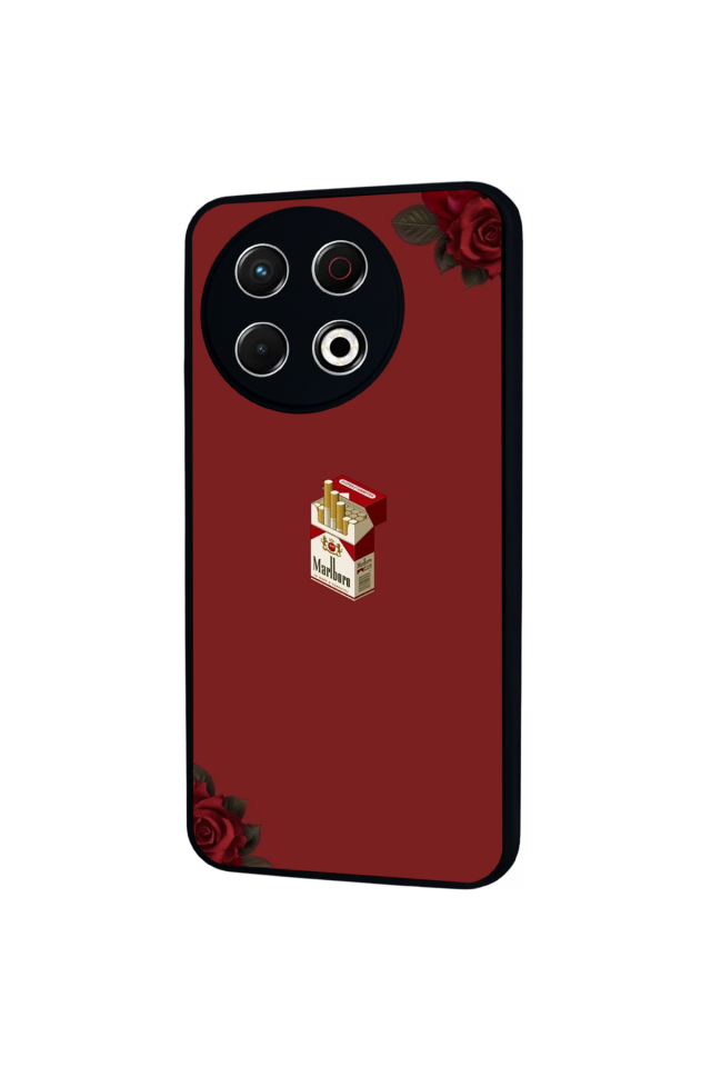 Tecno Spark 30 Pro Uyumlu Kirmizi Tasarımlı Glossy Premium Kılıf