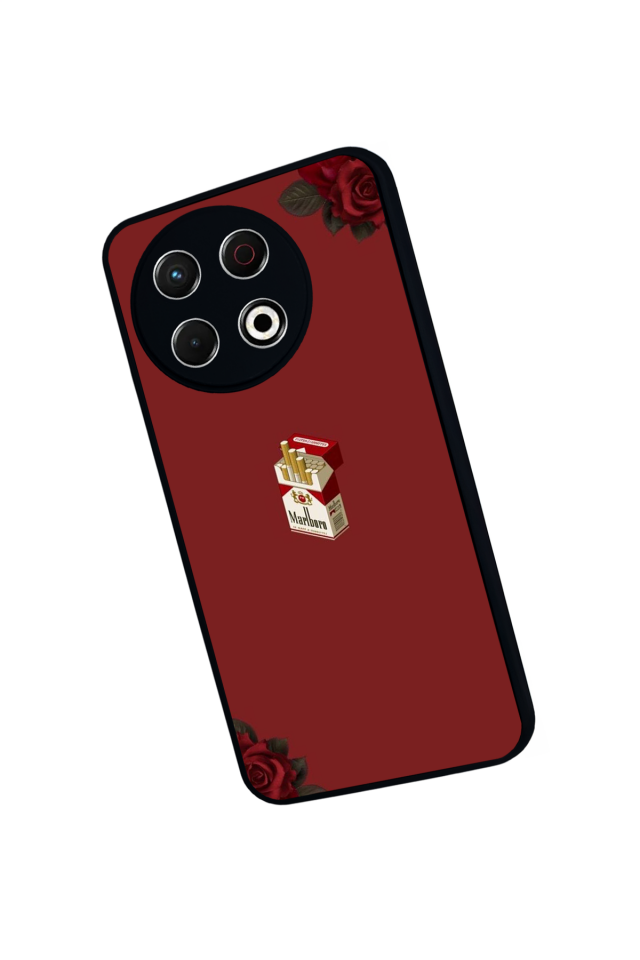 Tecno Spark 30 Pro Uyumlu Kirmizi Tasarımlı Glossy Premium Kılıf