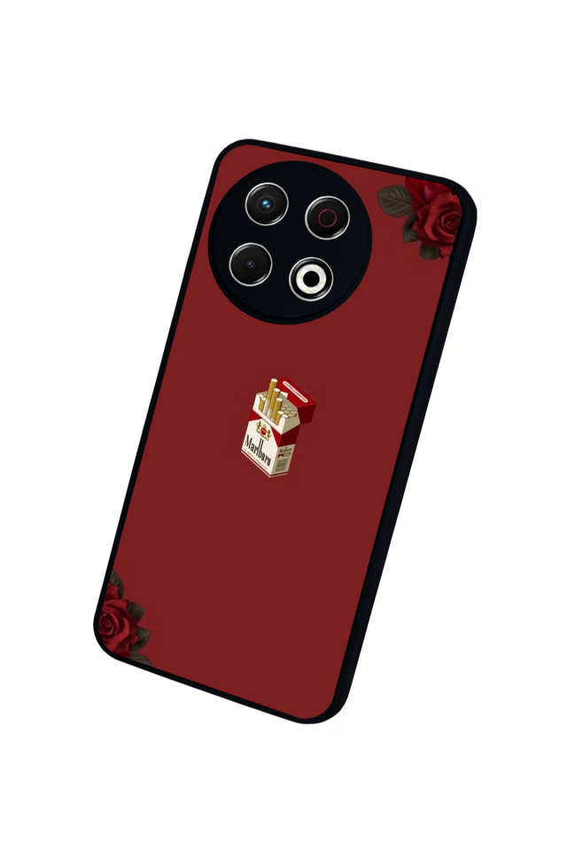 Tecno Spark 30 Pro Uyumlu Kirmizi Tasarımlı Glossy Premium Kılıf