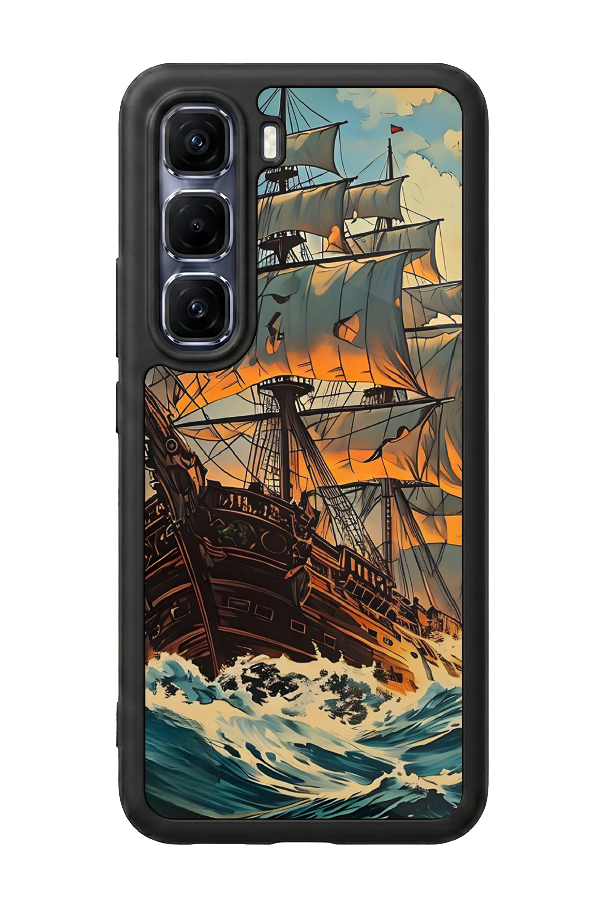 Infinix Hot 60 Pro Plus Uyumlu Korsan Tasarımlı Glossy Premium Kılıf