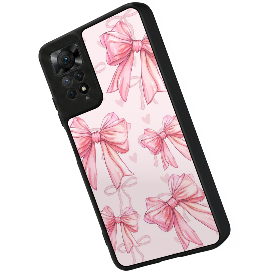 Xiaomi Redmi Note 11 Pro Uyumlu Kurdele Tasarımlı Glossy Premium Kılıf