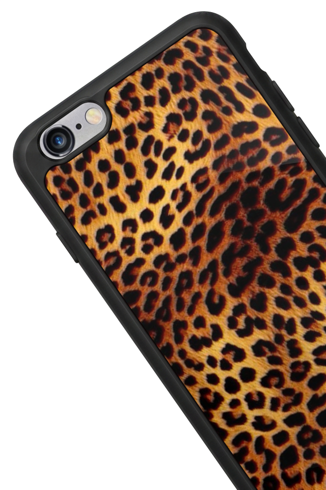 iPhone 6 Plus Uyumlu Leopar Tasarımlı Glossy Premium Kılıf
