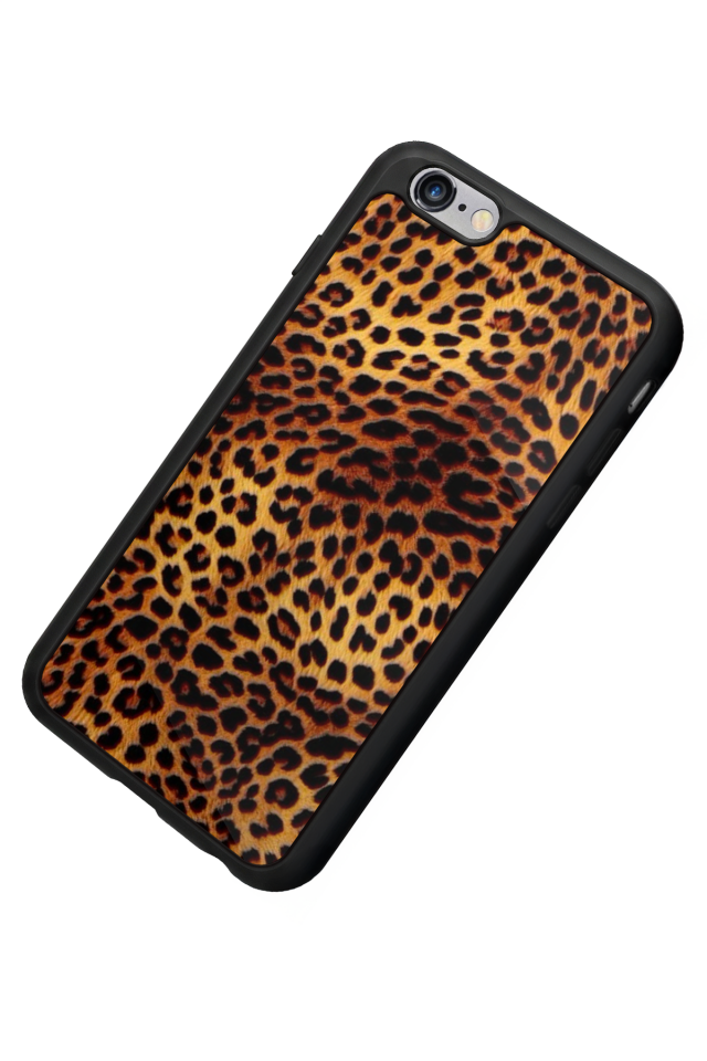 iPhone 6 Plus Uyumlu Leopar Tasarımlı Glossy Premium Kılıf