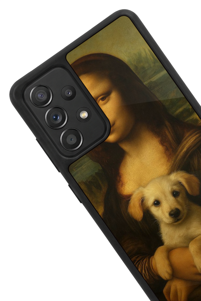 Samsung Galaxy A72 Uyumlu Monalisa Tasarımlı Glossy Premium Kılıf