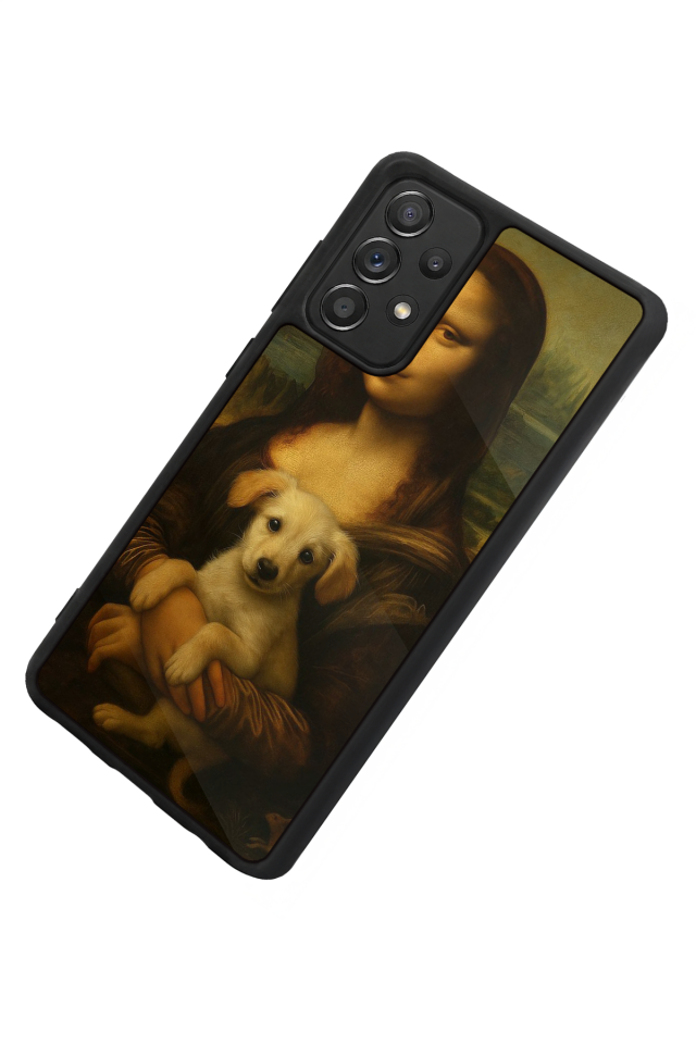 Samsung Galaxy A72 Uyumlu Monalisa Tasarımlı Glossy Premium Kılıf