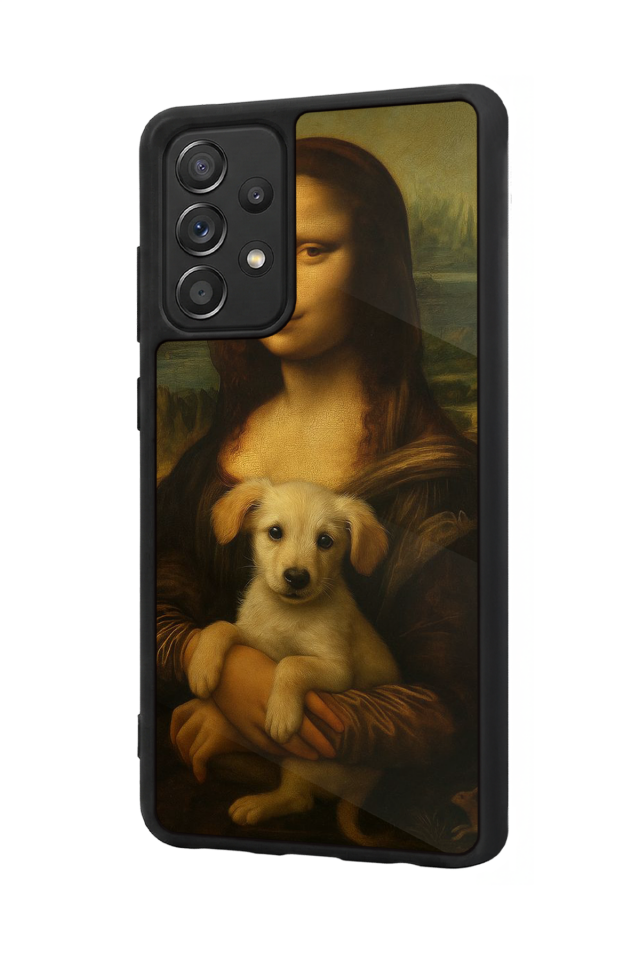 Samsung Galaxy A72 Uyumlu Monalisa Tasarımlı Glossy Premium Kılıf