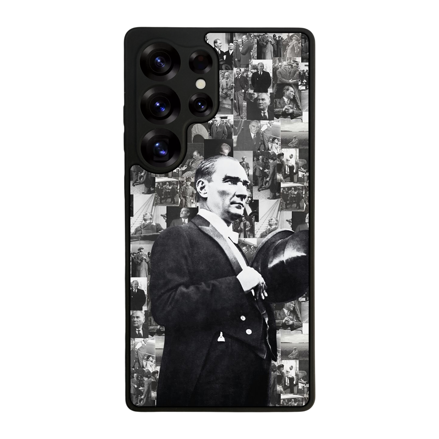 Samsung Galaxy S25 Ultra Uyumlu Mustafa Kemal Ataturk Tasarımlı Glossy Premium Kılıf