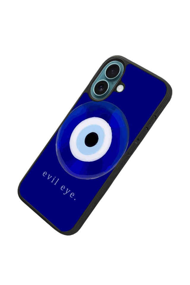 iPhone 16 Uyumlu Nazar Tasarımlı Glossy Premium Kılıf