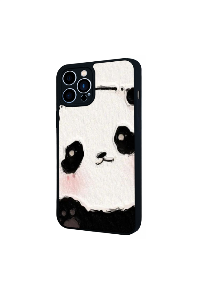 iPhone 13 Pro Max Uyumlu Panda Tasarımlı Glossy Premium Kılıf