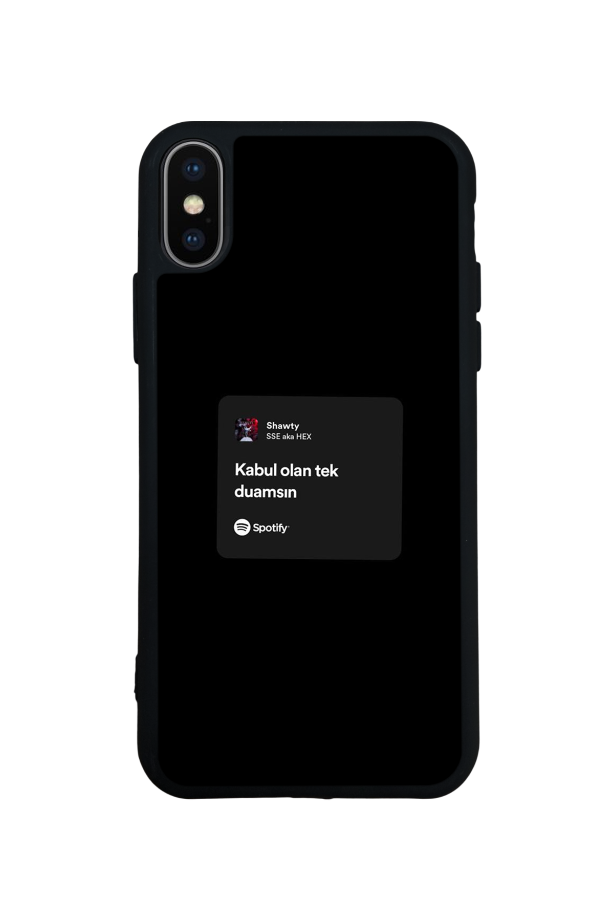 iPhone X/ XS Uyumlu Sarki Sozleri Tasarımlı Glossy Premium Kılıf