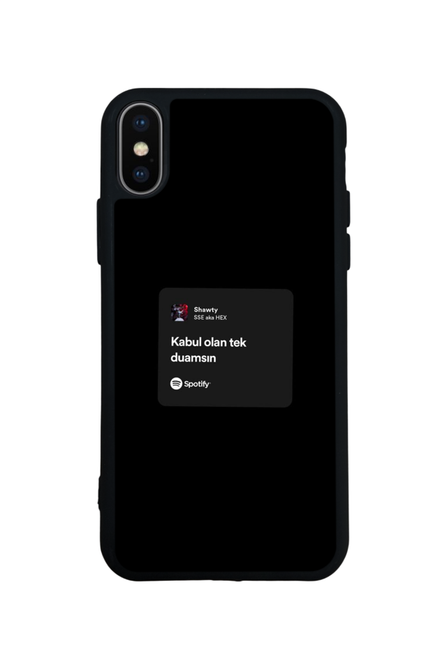 iPhone X/ XS Uyumlu Sarki Sozleri Tasarımlı Glossy Premium Kılıf