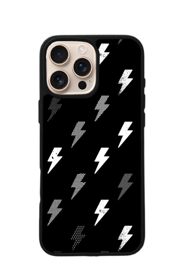 iPhone 14 Pro Max Uyumlu Simsek Tasarımlı Glossy Premium Kılıf