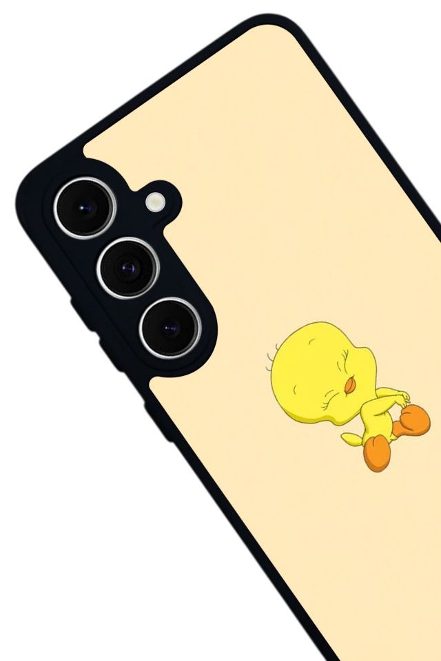 Samsung Galaxy S24 FE Uyumlu Tweety Tasarımlı Glossy Premium Kılıf
