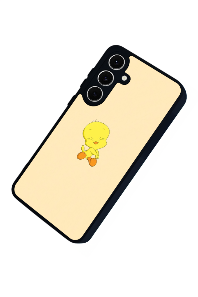 Samsung Galaxy S24 FE Uyumlu Tweety Tasarımlı Glossy Premium Kılıf