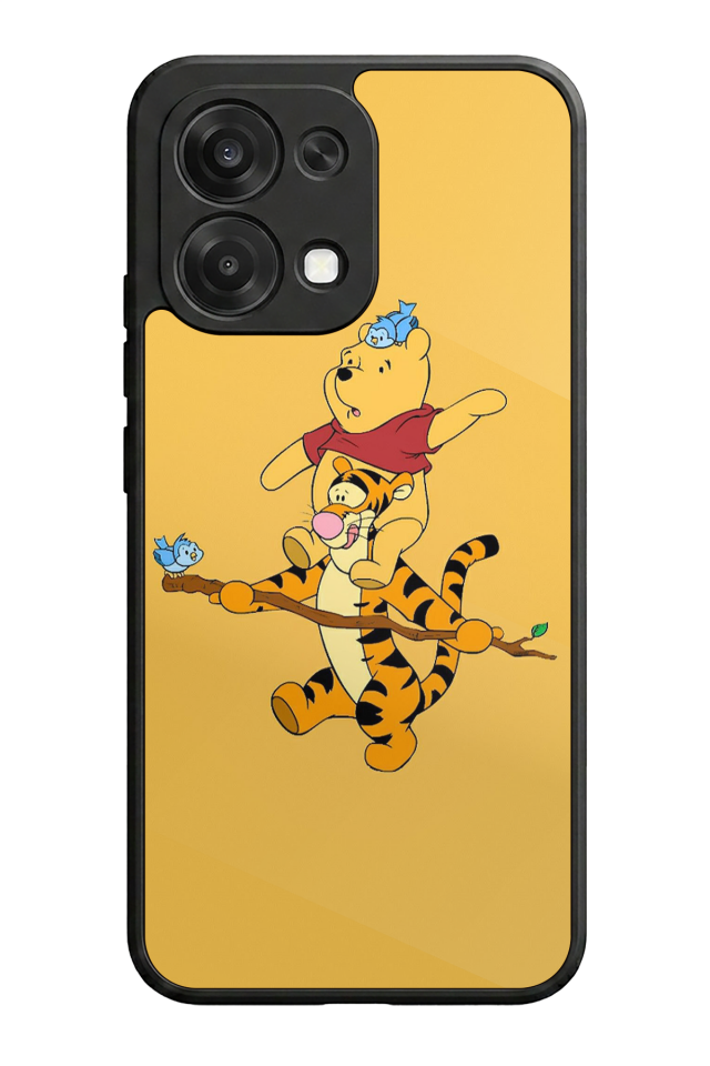 Oppo A6 Pro Uyumlu Winnie Tasarımlı Glossy Premium Kılıf