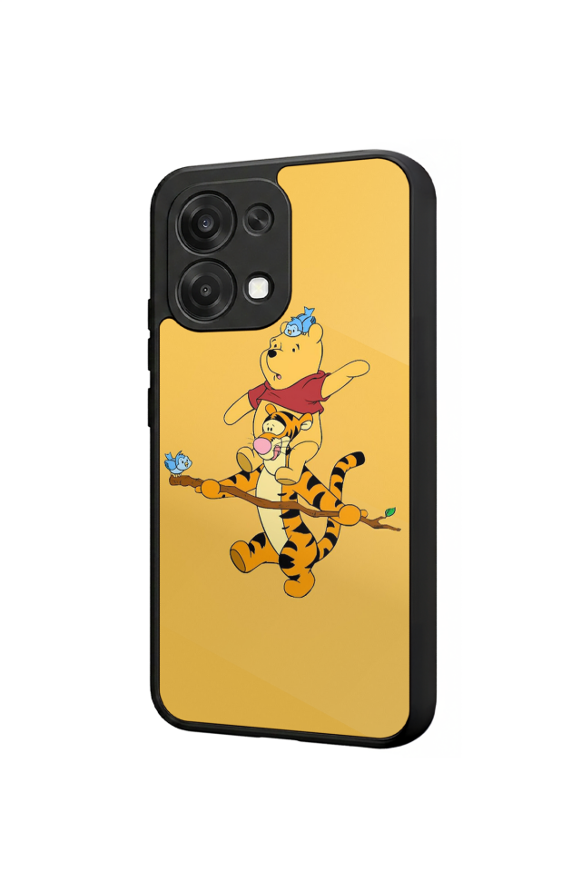 Oppo A6 Pro Uyumlu Winnie Tasarımlı Glossy Premium Kılıf