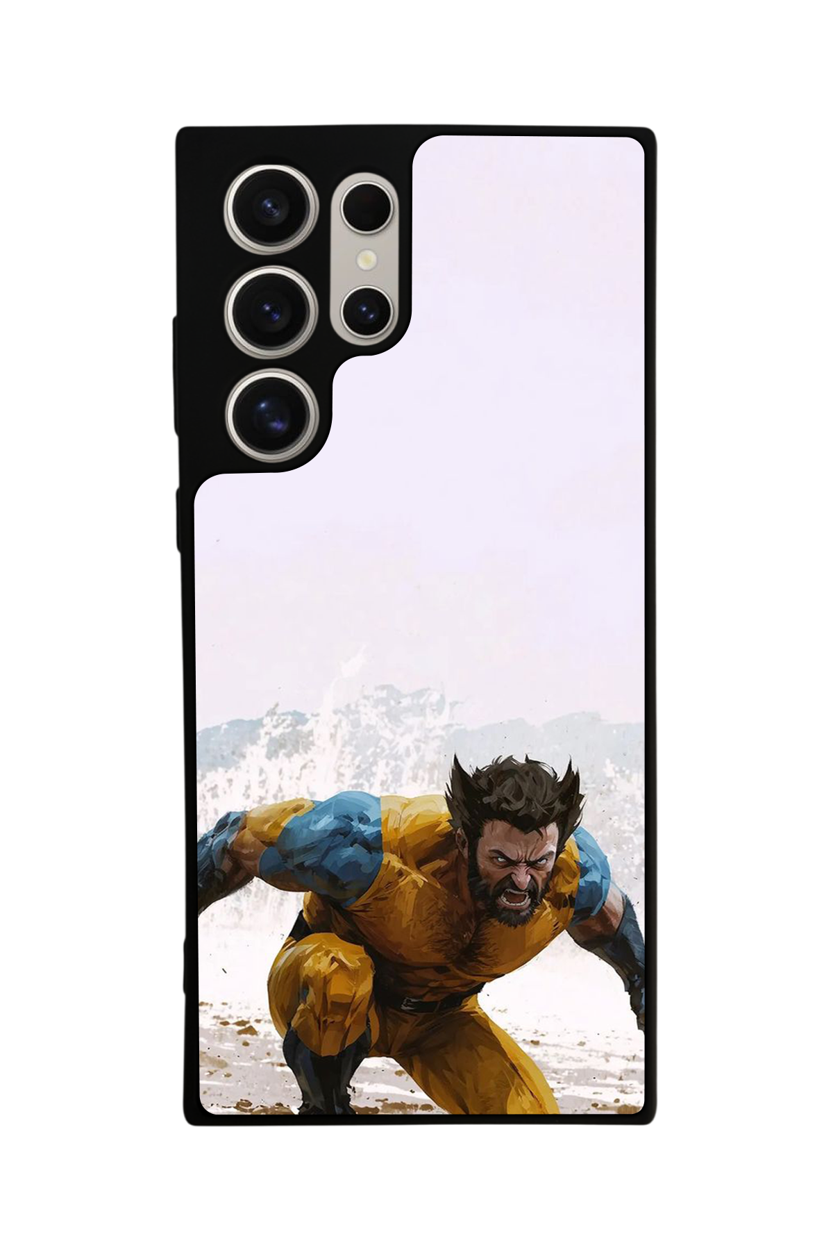 Samsung Galaxy S22 Ultra Uyumlu Wolverine Tasarımlı Glossy Premium Kılıf