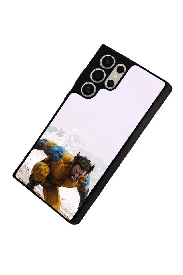 Samsung Galaxy S22 Ultra Uyumlu Wolverine Tasarımlı Glossy Premium Kılıf