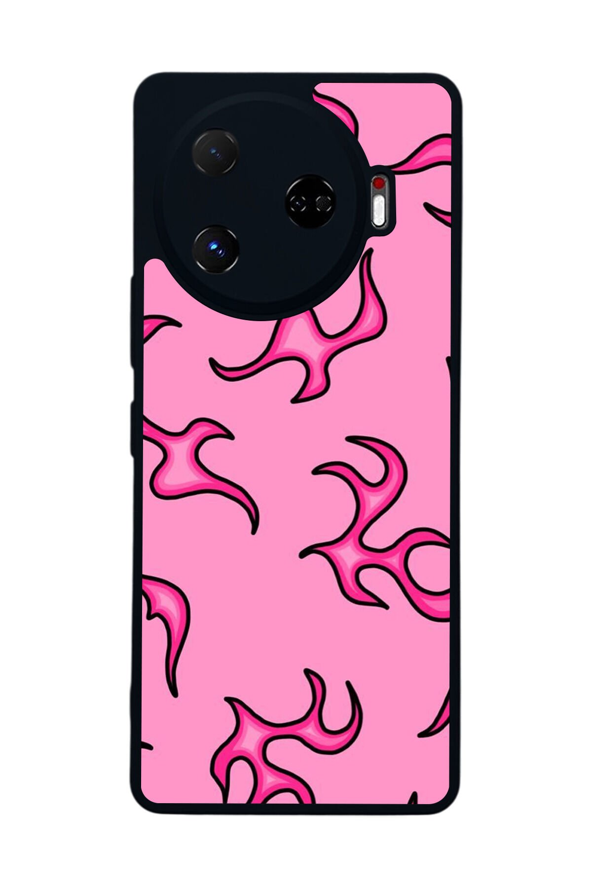 Tecno Camon 30 Pro Uyumlu Retro Flame Patterns Tasarımlı Glossy Premium Kılıf