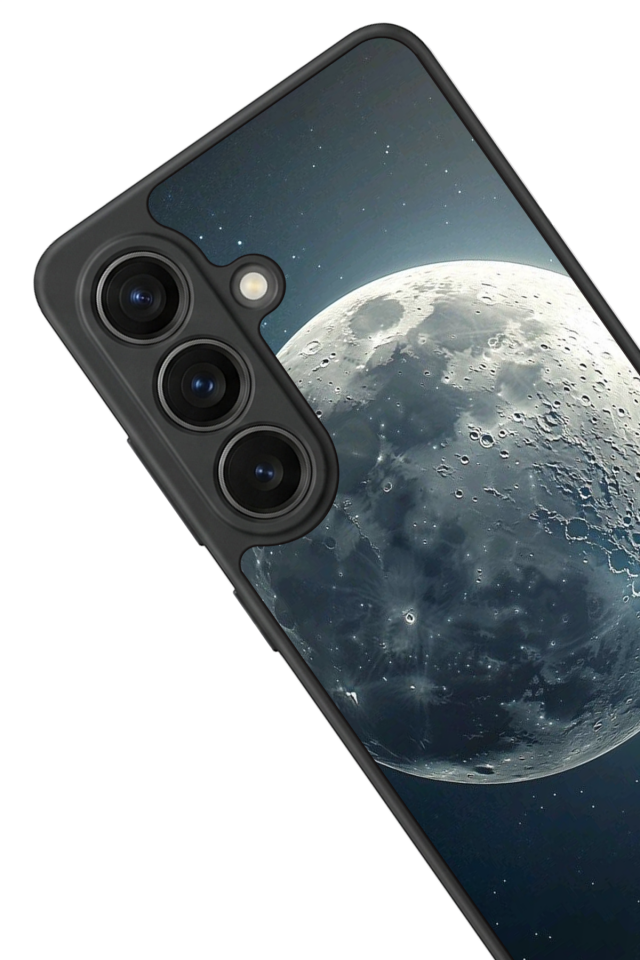 Samsung Galaxy S26 Uyumlu Ay Tasarımlı Glossy Premium Kılıf