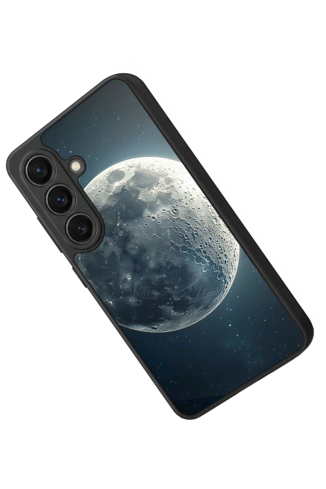 Samsung Galaxy S26 Uyumlu Ay Tasarımlı Glossy Premium Kılıf