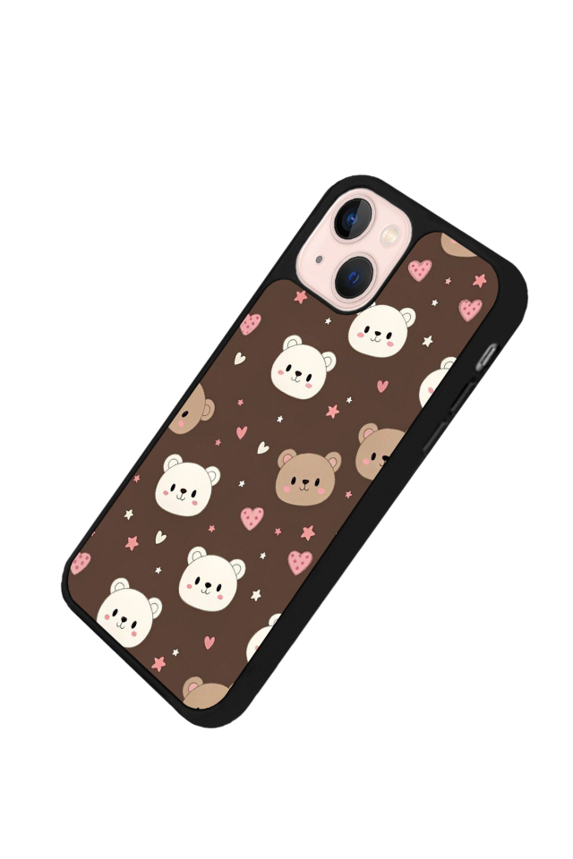 iPhone 15 Uyumlu Ayı Tasarımlı Glossy Premium Kılıf