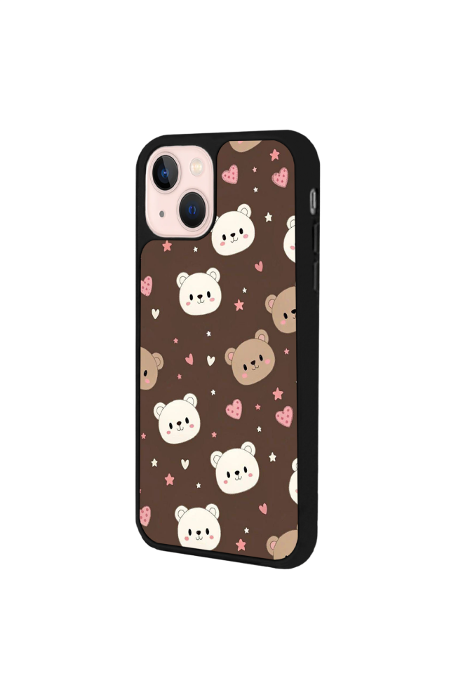 iPhone 15 Uyumlu Ayı Tasarımlı Glossy Premium Kılıf