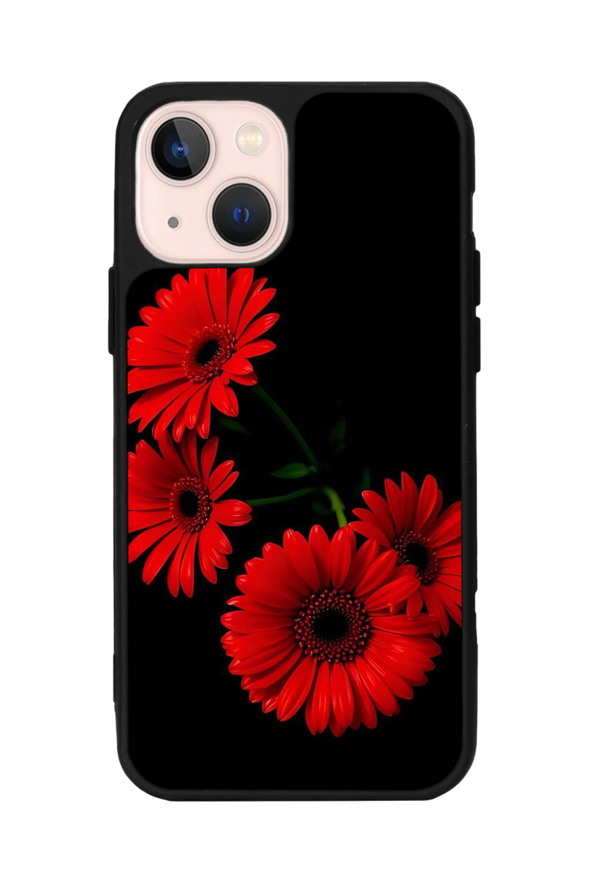 iPhone 15 Plus Uyumlu Cicek Tasarımlı Glossy Premium Kılıf