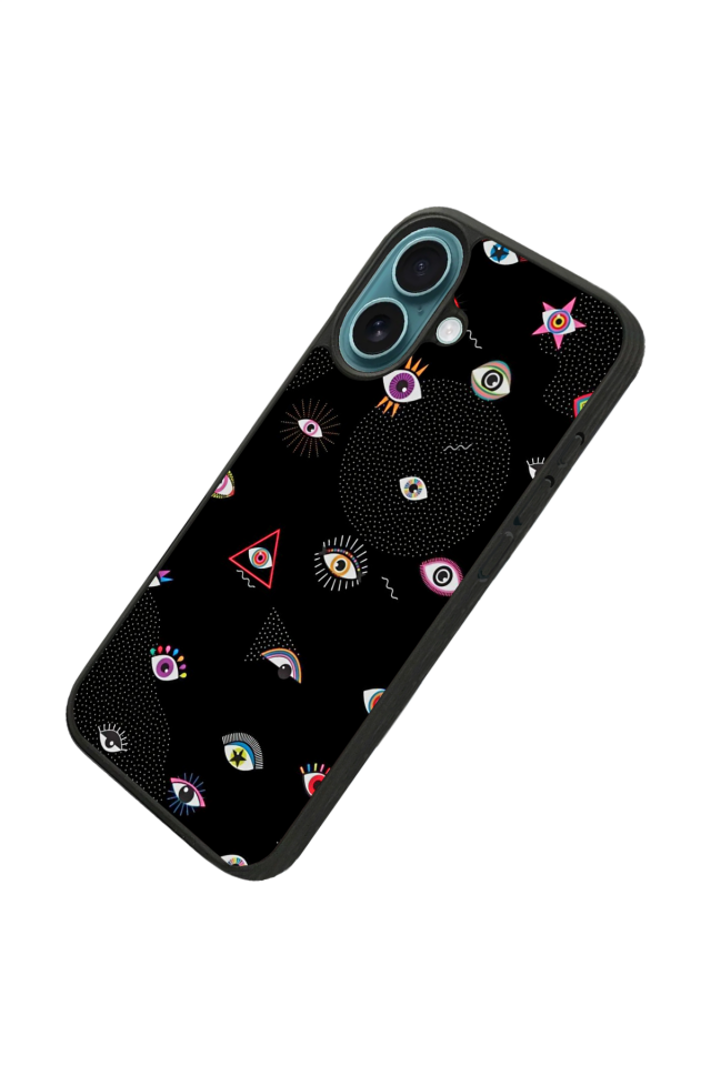iPhone 16 Plus Uyumlu Göz Tasarımlı Glossy Premium Kılıf