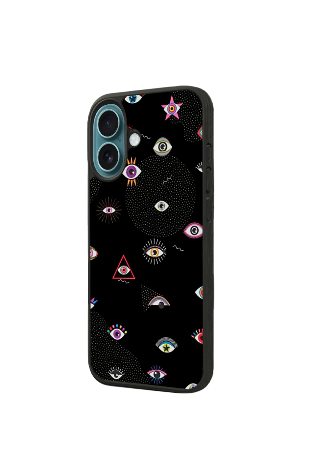 iPhone 16 Plus Uyumlu Göz Tasarımlı Glossy Premium Kılıf