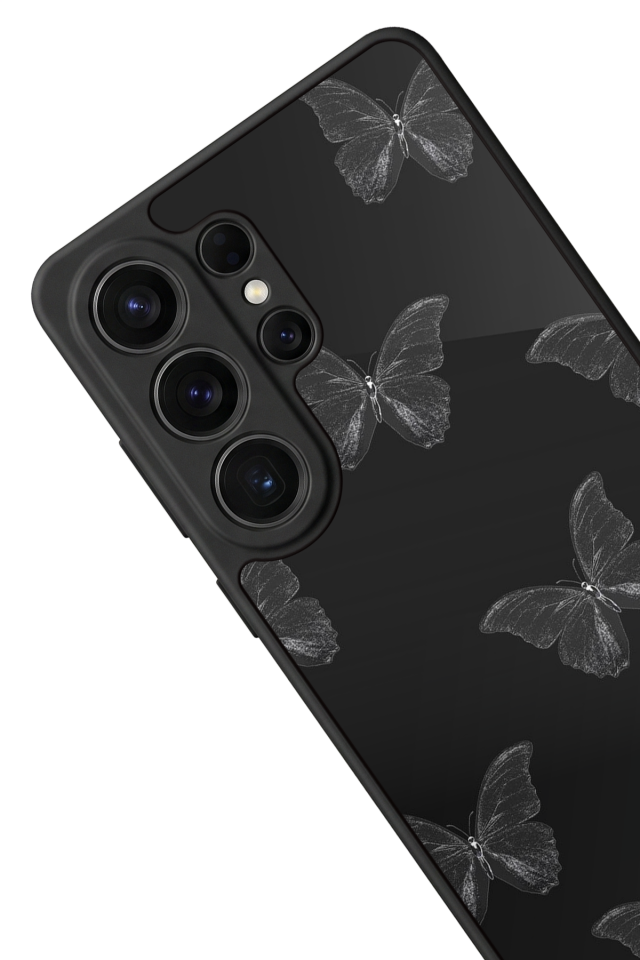 Samsung Galaxy S26 Ultra Uyumlu Kelebek Tasarımlı Glossy Premium Kılıf