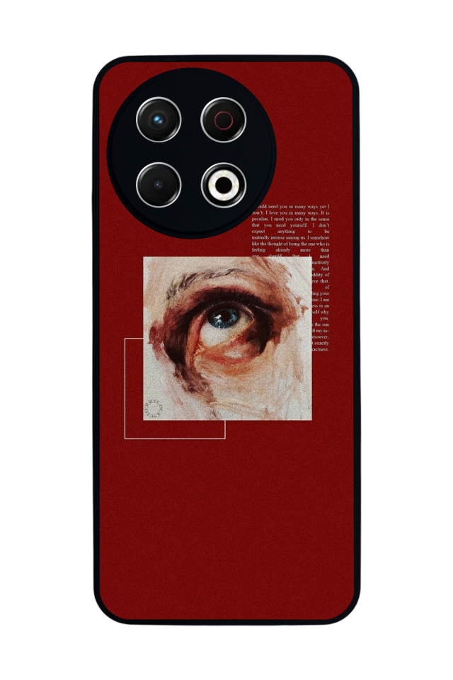 Tecno Spark 30 Pro Uyumlu Kirmizi Tasarımlı Glossy Premium Kılıf